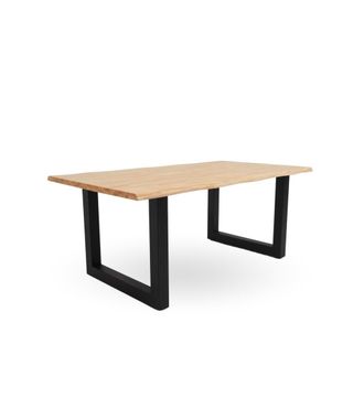 Home Heavenly Mesa de comedor mesa sal&oacute;n en color madera natural 180x100 cm