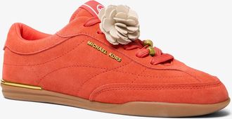Michael Kors Nolan Embellished Suede Sneaker