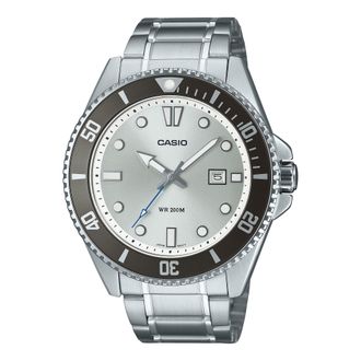 Casio Mens Silver Dial Stainless Steel Bracelet Watch - MDV-107D-7AVDF