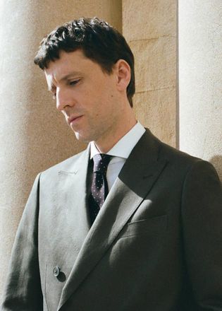 Mango Cravatta seta pois navy - Uomo - Taglia unica - MANGO MAN