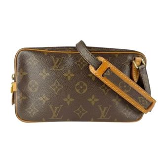 Louis Vuitton Pre-owned Cross Body Bags, female, Brown, Size: ONE SIZE Pre-owned Pochette Shoulder Bag