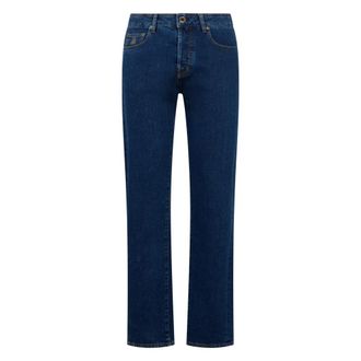 Moorer Straight Jeans, male, Blue, Size: W30 Straight Jeans