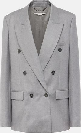 Stella McCartney Double-breasted wool flannel blazer