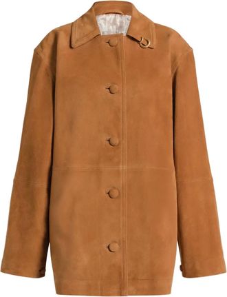 Alberta Ferretti Giacca con bottoni - Marrone