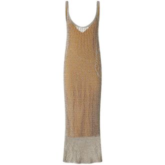 Pinko Pinko, Kleedjes, Dames, Beige, M, Beige Jurk Collectie