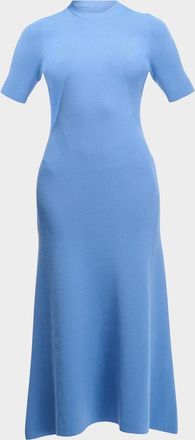 Shoshanna McCullough Ribbed Midi Sweater Dress