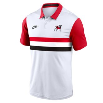 Nike Georgia Legacy Vapor Nike Mens Dri-FIT College Polo in White | 00HT01RDUGV-7LH