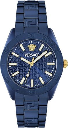 Versace Mens V-Dome Aluminum Watch