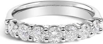 House of Brilliance 14K Gold 1.0 Cttw Diamond 7 Stone Band Ring