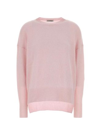 Jil Sander Pastel Pink Cashmere Crewneck Sweater