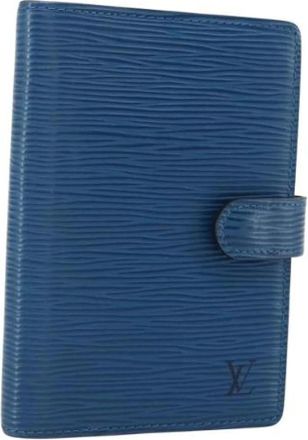 Louis Vuitton Pre-owned Accessories, female, Blue, Size: ONE SIZE Pre-owned Leather home-office