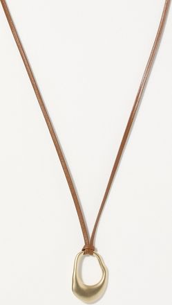 Simons Womens Sinuous medallion cord necklace