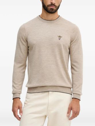 Aeronautica embroidered sweater - Beige