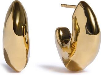 Monica Vinader Odyssey Medium Hoop Earrings in 18K Gold Vermeil at Nordstrom