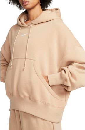 Nike Sportswear Phoenix Fleece Oversized Pullover Hoodie in Hemp/Sail at Nordstrom Rack, Size Small