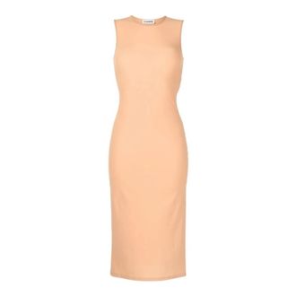 Jil Sander Beige Onderjurk - Dames - Casual kleedjes - Beige - M - Kleedjes