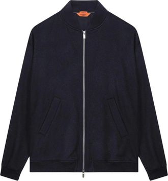 Barena Giubbino College Jacket - Heren - Zomerjassen - Blauw - L - Wol - Jassen