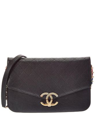 Chanel Black Quilted Calf Leather Shoulder Bag (Authentic Pre-Loved)