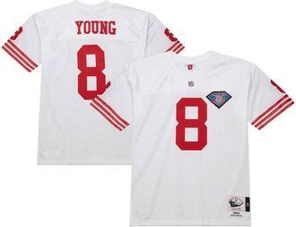 Mitchell & Ness Mens Mitchell & Ness Steve Young White San Francisco 49ers 1994 Authentic Throwback Retired Player Jersey at Nordstrom, Size 52
