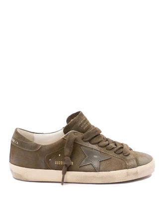 Golden Goose Golden goose superstar mens sneakers olive