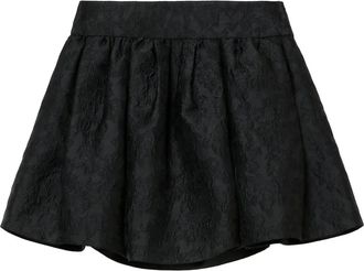 Juun.J Mini-rok met jacquard - Zwart
