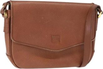 Burberry Pre-owned Cross Body Bags, female, Brown, Size: ONE SIZE Pre-owned Leather Shoulder Bag