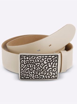 Heine Lederg&uuml;rtel HEINE, Damen, Gr. 11,5, beige, G&uuml;rtel Lederg&uuml;rtel