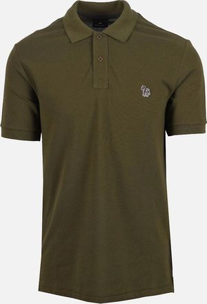 Paul Smith Mens PAUL SMITH ZEBRA POLO SAGE - Green - Size: 42