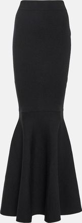 Nina Ricci High-rise wool-blend maxi skirt