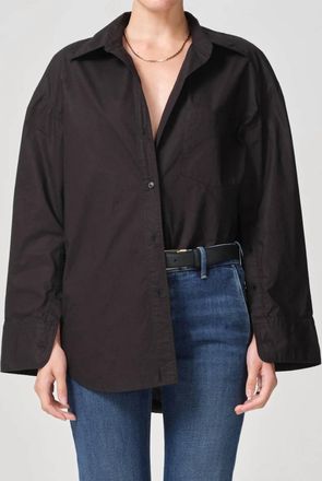 Citizens Of Humanity Cocoon Shirt In Black