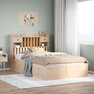 vidaXL Vidaxl - Estructura De Cama Sin Colch&oacute;n Madera Maciza De Pino 135x190 Cm