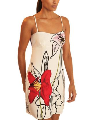 Reiss Marli Short Linear Floral Dress
