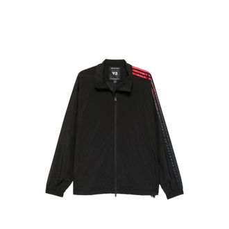 Yohji Yamamoto Stripe-detail Zip-up Sweatshirt