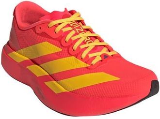 adidas Adizero Evo SL Running Shoe in Lucid Red/Gold/Lucid Blue at Nordstrom, Size 11.5