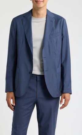 BOSS P-Hanry Virgin Wool Suit Jacket in Open Blue at Nordstrom, Size 38