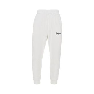 Dsquared2 Cotton sweatpants with logo embroidery Man XL