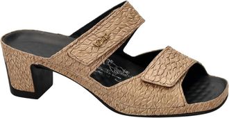 Vital JOY Valkiria Heeled Mule - Dames - Muiltjes - Beige - 37 EU - Leer - Schoenen