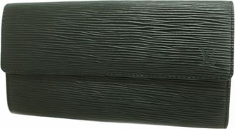 Louis Vuitton Noir Long Wallet (Bi-Fold) (Pre-Owned)