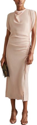 Reiss Bonnie Ruched Bodycon Midi Dress
