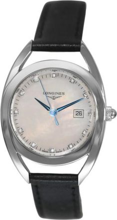 Longines Pre-owned Longines Equestrian Diamond Black Dial Ladies Watch L6.137.4.57.0