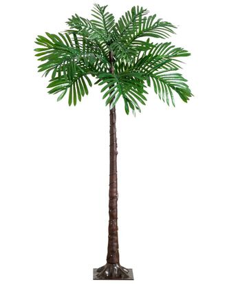 Nearly Natural 4Ft Uv-Resistant Lighted Artificial Palm Tree With 127 Warm White Led Lights (Indoor/Outdoor)