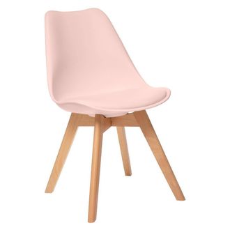 Atmosphera Silla baya Rosa Empolvado - Patas De Haya - Atmosphera Cr&eacute;ateur DInt&eacute;rieur
