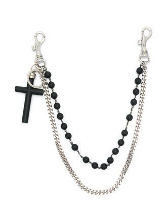 Dsquared2 cross pendant chain - men - Metal/Acetate - One Size - Silver