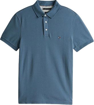Tommy Hilfiger Tops, Heren, Blauw, S, Katoen, 1985 Slim Polo