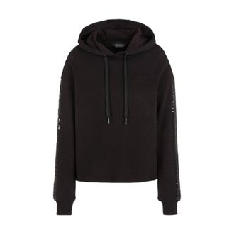 A|X Armani Exchange Dames, Sweatshirts & Hoodies, Zwart, Maat: XS Katoen