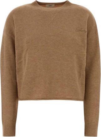 Autry Main Sweater - Dames - Ronde hals truien - Bruin - XS - Wol - Truien & Vesten