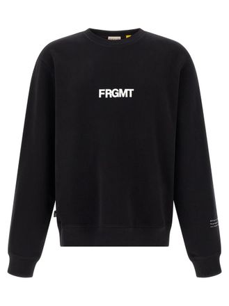 Moncler Black Graphic Crew Neck Sweatshirt