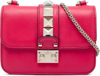 Valentino Pre-owned Valentino Mini Leather Rockstud Glam Lock Crossbody Ladies LTKV6BZSDOQNQ9K0