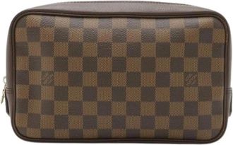 Louis Vuitton Pre-owned Clutches, female, Brown, Size: ONE SIZE Pre-owned Vintage Clutch Pouch
