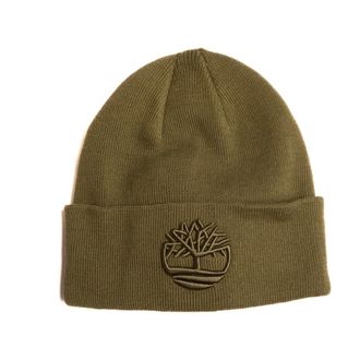 Timberland Tonal 3D Embroidery Beanie - Heren - Accessoires - Groen - Maat: ONE Size Acryl